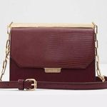 ALDO  Burgundy and Gold Crossbody Bag Photo 0