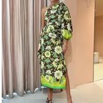 ALEMAIS WINNIE MIDI DRESS CHOCOLATE/FLORAL SIZE 2 NWT Green Photo 1