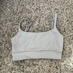 Balance Athletica  vitality light grey square neck sport bra size small Photo 0