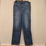 Spanx Straight-Leg Ankle High Rise Jeans Vintage Indigo Size L Photo 2