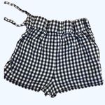 PacSun Gingham Shorts Skort Black White M Preppy Photo 2