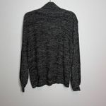 Zenana Outfitters Marled Balloon Sleeve Turtleneck Sweater Gray Size Small Photo 3