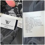 Worthington Vintage  Black Lace Jacquard Fully Lined Skirt Petite Size 14 Photo 10