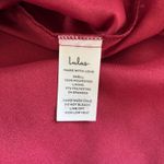 Lulus Elegant Delight Wine Red 3D Floral Lace Puff Sleeve Mini Dress Size Medium Photo 8