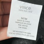 Vince  Silk Tank Top Sleeveless Burnout Black Scoop Neck Dual Layer Women's Sz M Photo 5