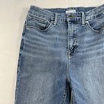 Good American Jeans 12 / 31 Good Waist Crop Chew Hem Jean High Rise Stretch Photo 4