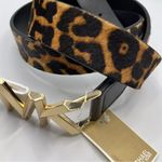 Michael Kors XL  women's Karli Genuine Calf Hair Belt Photo 2