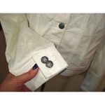 prAna New NWT Dree Womens XL White Denim Jean Jacket Pockets Cool Organic Cotton Photo 2