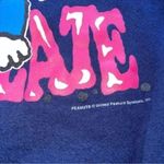 1970s Vintage Peanuts Lucy 'When All Else Fails, There's Chocolate' Crewneck Blue Size L Photo 1