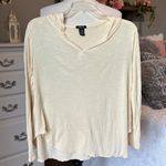 Rue 21 Long Sleeve Hoodie Lightweight Pullover Comfy Beige Photo 11