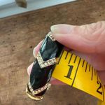 Anne Klein Vintage 90s Enamel Rhinestone Panther Bracelet Hinged Photo 7