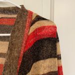 One World EUC  women’s orange tan brown knit drapey lightweight cardigan‎ sweater Photo 1