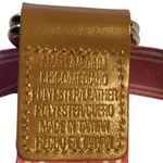 Pink and Tan Belt with Double D Ring Buckle like New Photo 2