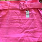 EXPRESS  Hot Pink Belted Skirt M Photo 1