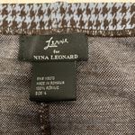Nina Leonard Lennie For  Houndstooth Skirt Fringe Trim Sz Large Photo 3