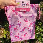 Sanrio Pink Drawstring Bag With My Melody And Kuromi Photo 0