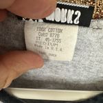 Knit Works Vintage Gray Ribbed Baby Tee Y2K Minimalist Style Medium Photo 3