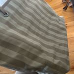 Eddie Bauer  striped canvas tote purse bag leather straps Photo 4