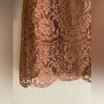 Fossil  Y2K Brown Lace Scoopneck Top Photo 2