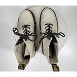 Dr. Martens Audrick 8-Eye Boots Womens 10 White Calf Leather Lace Up Platform Photo 10
