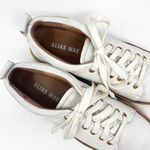 Alias Mae White Leather Lace up Platform Espadrille Sneakers Photo 5