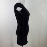 Vegas Royalty Black One Shoulder Cutout Mini Bodycon Dress Size Small Photo 5