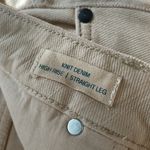 Coldwater Creek Knit Denim High Rise Straight-Leg Jeans in Stone Khaki Size 16 Photo 13