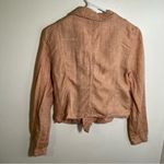 Lou & grey Linen Moto Jacket Peach Blush XS Photo 6