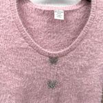 No Boundaries NWT  Rhinestone Butterfly Cardigan Sweater in Size M Photo 3