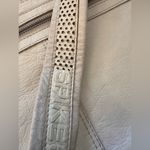 Spikes and Sparrow White Leather Shoulder Bag Purse Photo 8