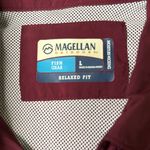 Magellan outdoors  Relaxed Fit Burgundy Short Sleeve Women’s Shirt Photo 5