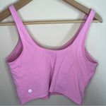 Halara  Size Large Pink Cropped Cami Longline Sports Bra Workout Athletic Yoga Photo 3
