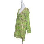 Flamingo Malabar Bay by Jave’s coverup Pink Print Beach Cover Green Medium Photo 4