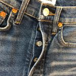 RE/DONE Womens Jeans 90s High Rise Ankle Crop Regal Dark Crystal Button Fly 26 Photo 2