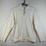 Monterey By Koret Vintage White Fleece Sweater Women’s Medium Equestrian Horses Photo 3
