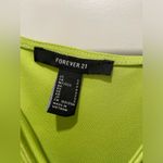 Forever 21 F21 Lime Green Apple Cinched Beaded Cropped Cami Top - S Photo 10