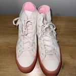 Women’s Chuck Taylor All Star Hi White Cherry Blossom‎ Rare Size 7.5 Photo 1