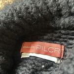 Pilcro  Anthropologie Black Knit Wool Blend Cropped Turtle Neck Size Small Photo 3