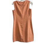 Lands' End Women's Shift Dress Size 2 Peach Orange Sleeveless Lined Photo 7