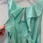 Entro Boutique Mint Ruffle Back Dress with Pockets and Racer Back Size Small Photo 5
