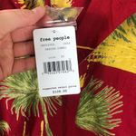 Free People NWT Red Tropical  Malibu Romper- XS Photo 2