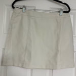 Forever 21  White Faux Leather Mini Skirt Size‎ Large Photo 0