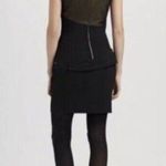 Black Halo Women's Black Sleeveless Sheath With Shoulder Pads Pockets Size 2 Photo 3