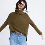 Madewell  Green Wool Blend Mercer Turtleneck Sweater Photo 0