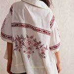 We The Free   Spring Refresh Top In White Embroidered size Large Photo 3