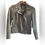 Kut From The Kloth  Women's grey Faux Suede Moto Jacket‎ Size S Photo 8