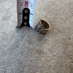 Vintage Native American 925 Sterling Silver Engraved Women’s Size 7.5” Blue Photo 6