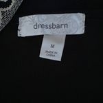 Dress Barn Black Embroidered Long Sleeve Blouse Size M Photo 7