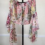 Live 4 Truth Festival Romantic Boho Crop Top Off Shoulder Ruffle Lightweight Medium Western Photo 7