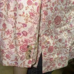 Victoria's Secret Victoria Secret women’s floral linen blend business casual blazer jacket size 12 Photo 10